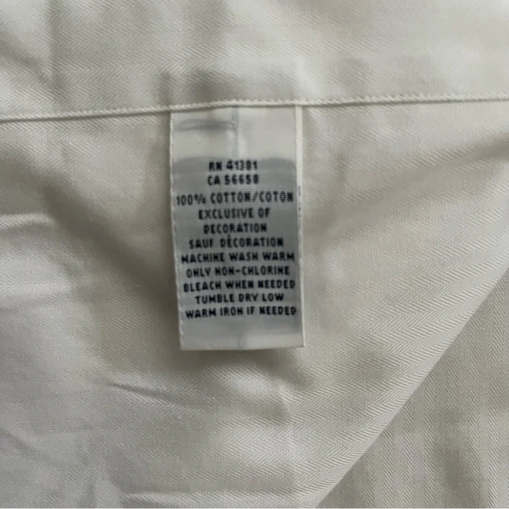 NWOT Ralph Lauren men’s white cotton button down shirt size 16 1/2 34/35. - Picture 6 of 7